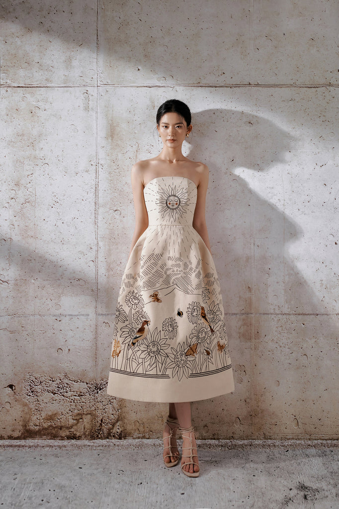 Sunflower Midi Dress
