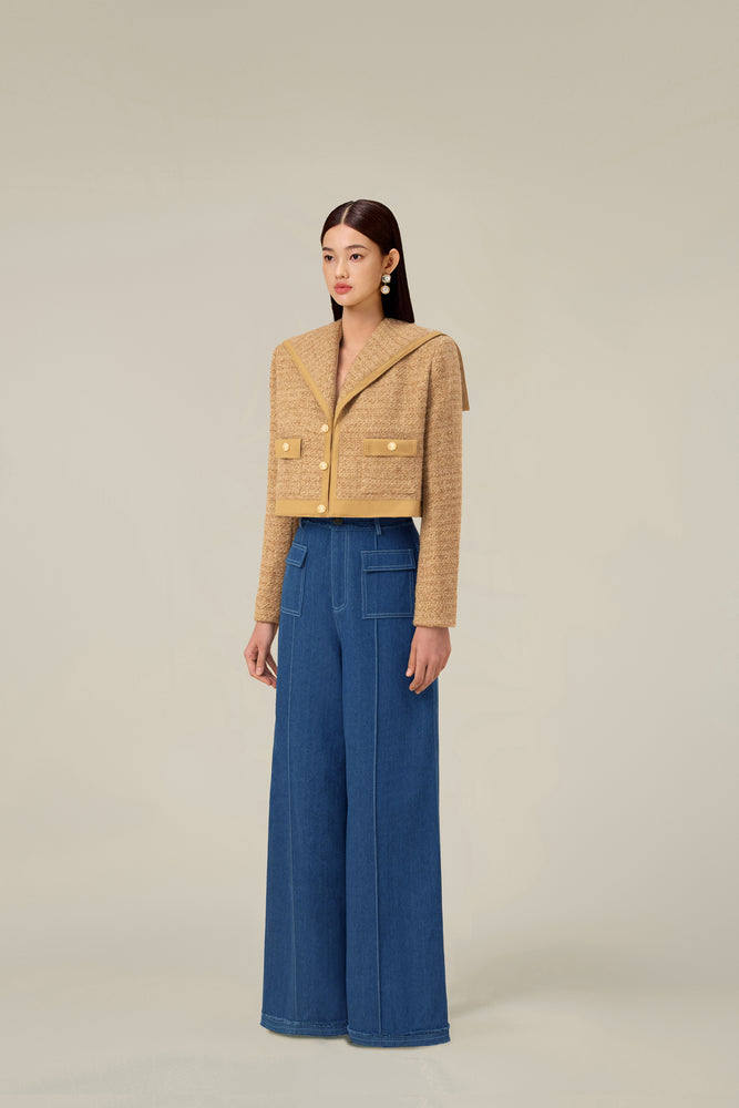 
            
                Load image into Gallery viewer, GOLD SAILOR TWEED JACKET
            
        