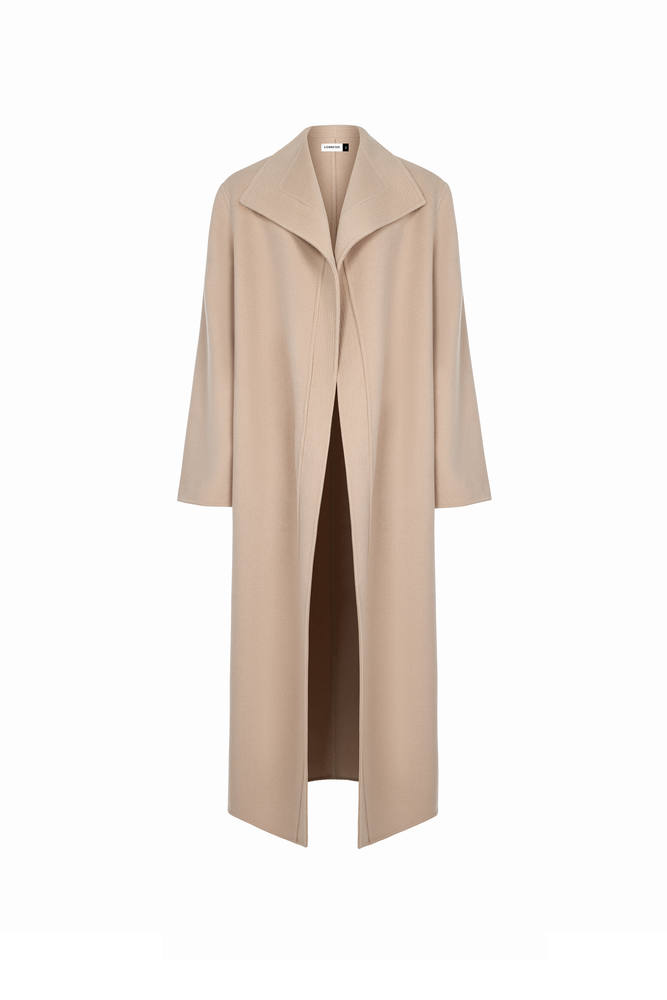 GREY DOUBLE - FACED TRENCH COAT