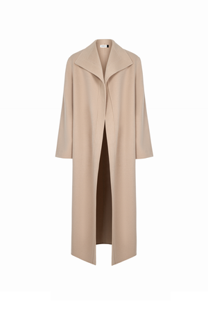 GREY DOUBLE - FACED TRENCH COAT