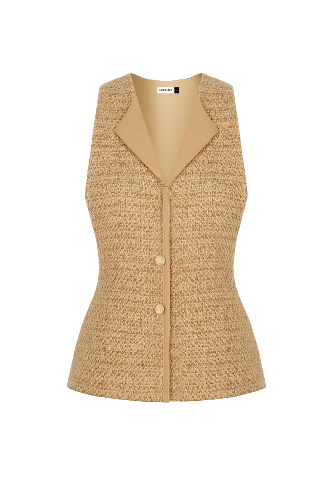 GOLD TWEED WAISTCOAT