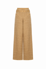 GOLD TWEED TROUSERS