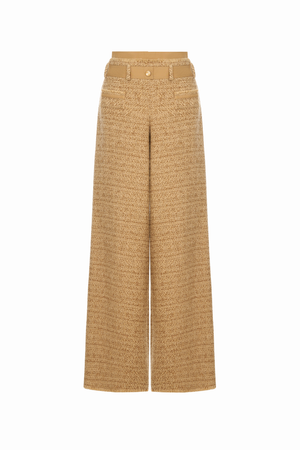 GOLD TWEED TROUSERS