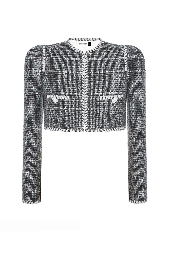 BLACK TWEED JACKET
