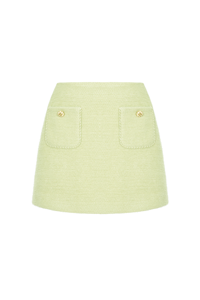 MINT KNIT MINI SKIRT