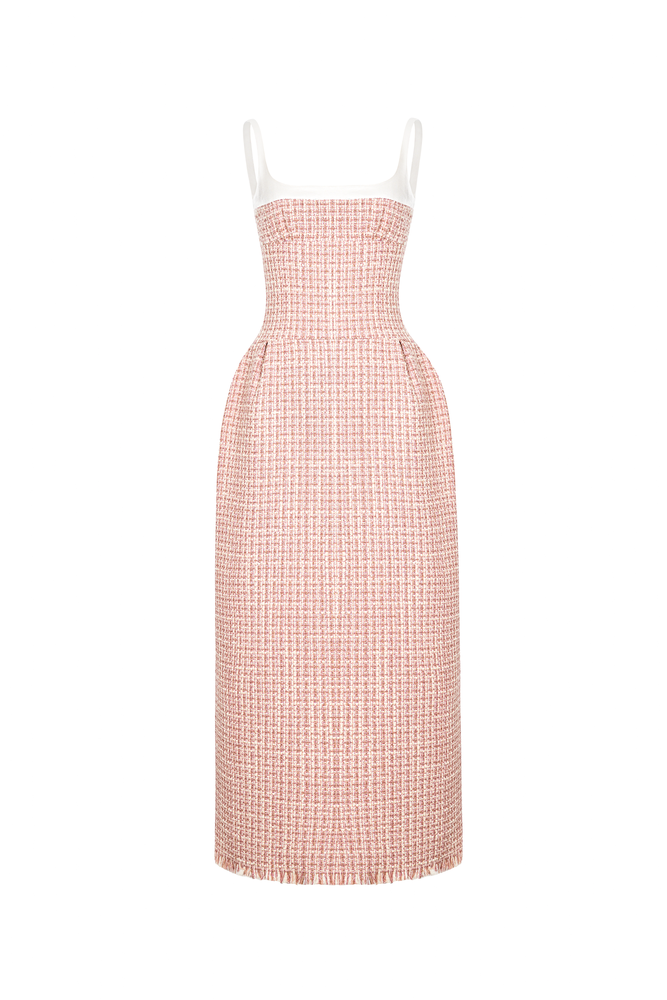 PINK TWEED DRESS