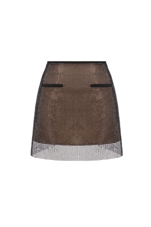 Black Rhinestone Skirt