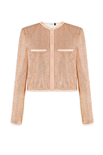 Apricot Rhinestone Blazer