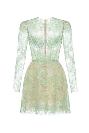 
            
                Load image into Gallery viewer, Mint Beaded Lace Dress
            
        