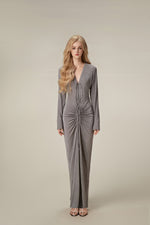 Grey Jersey Maxi Dress