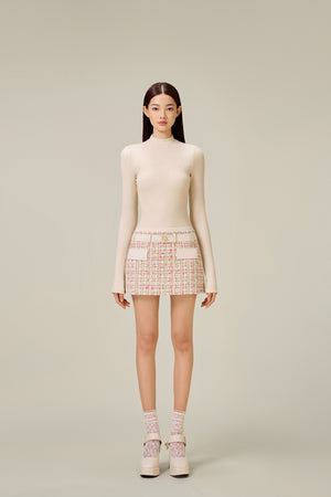 BEIGE JERSEY BODYSUIT