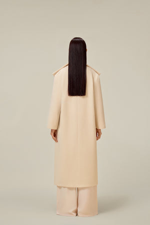 CREAM TRENCH COAT