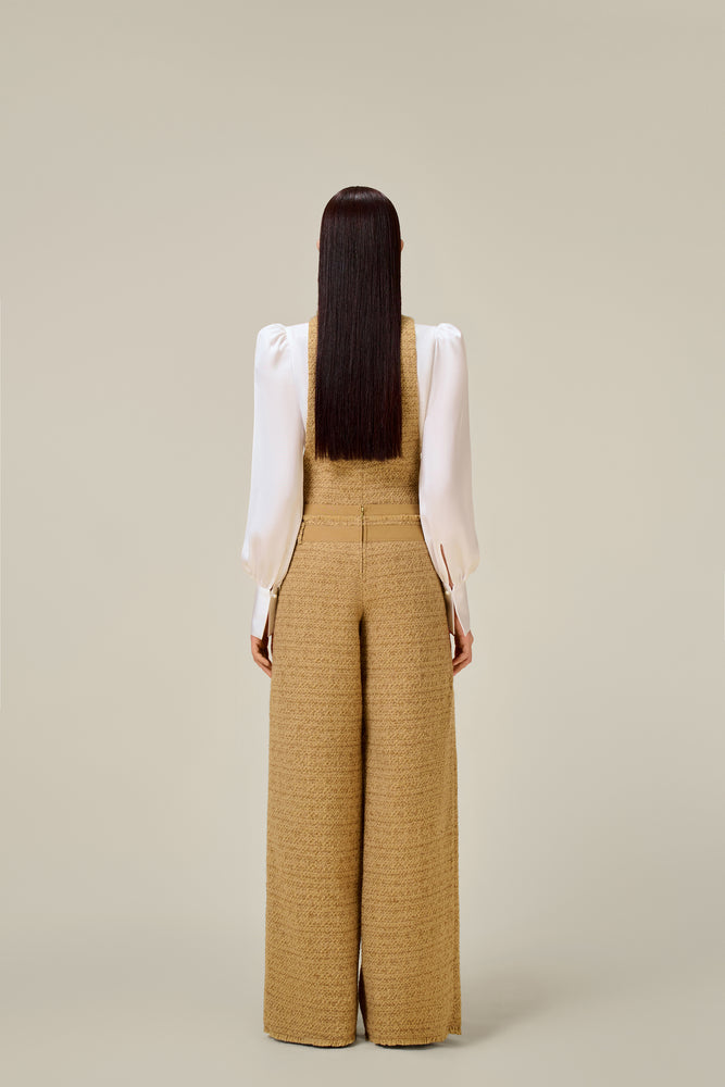 GOLD TWEED TROUSERS