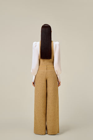 GOLD TWEED TROUSERS
