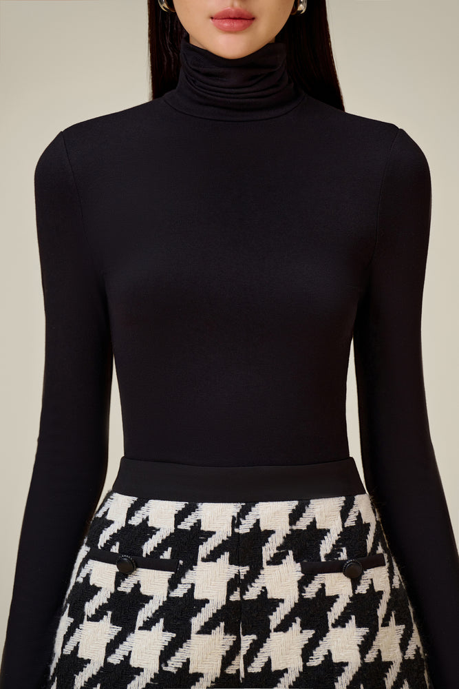 BLACK JERSEY BODYSUIT