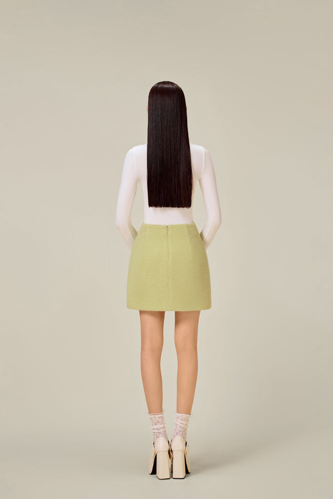 MINT KNIT MINI SKIRT