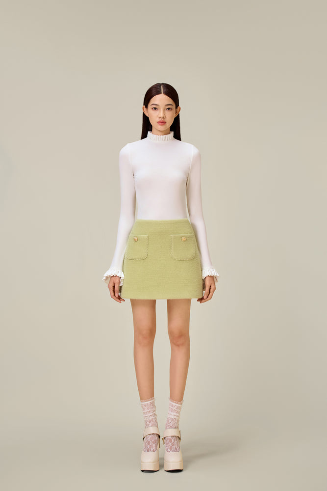 MINT KNIT MINI SKIRT
