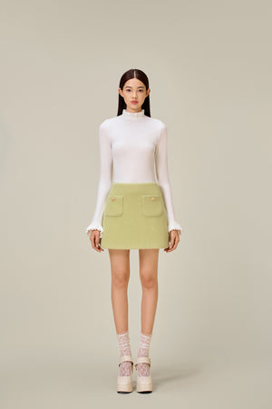 MINT KNIT MINI SKIRT