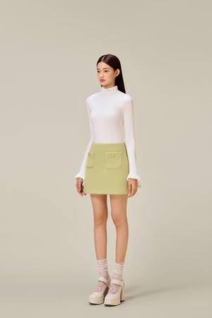 MINT KNIT MINI SKIRT