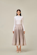 ASHY PLEATED SKIRT