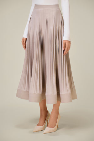 ASHY PLEATED SKIRT
