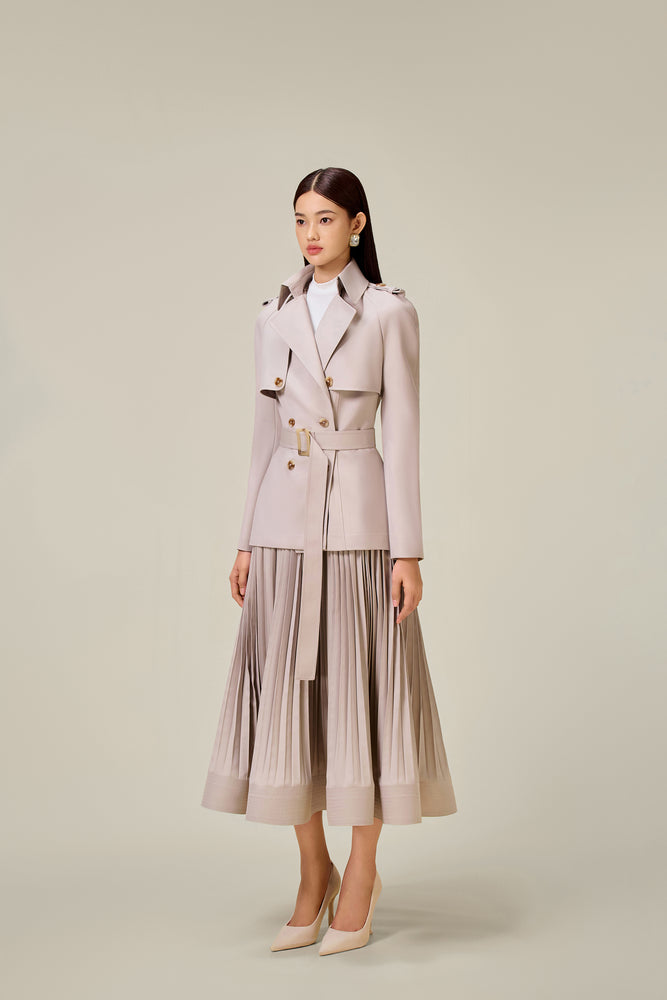 ASHY PLEATED SKIRT