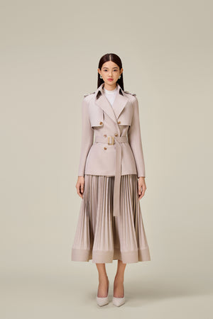 ASHY PLEATED SKIRT