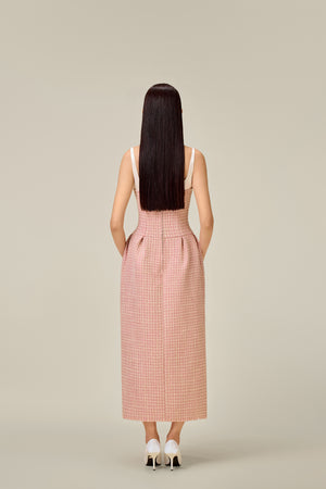 PINK TWEED DRESS