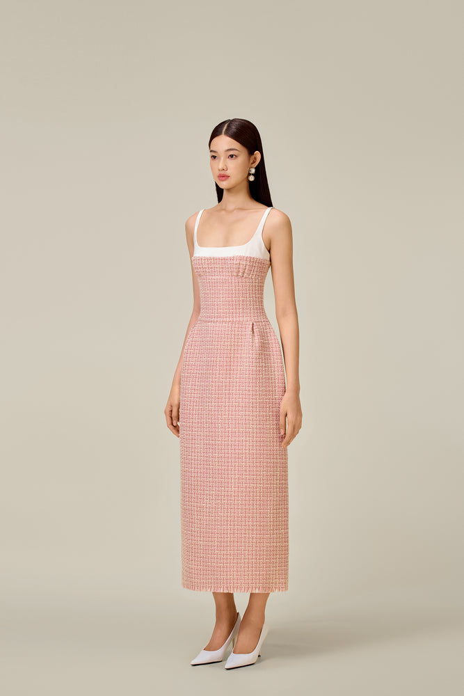 PINK TWEED DRESS