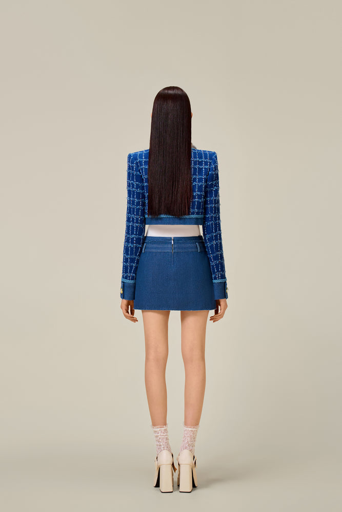DENIM TWEED JACKET