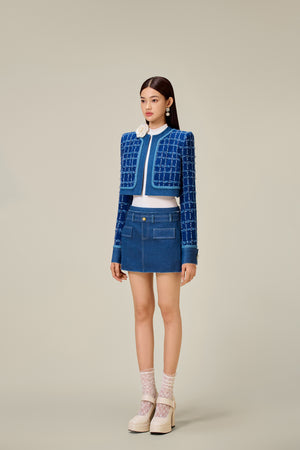 DENIM TWEED JACKET