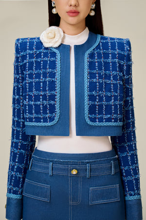 DENIM TWEED JACKET