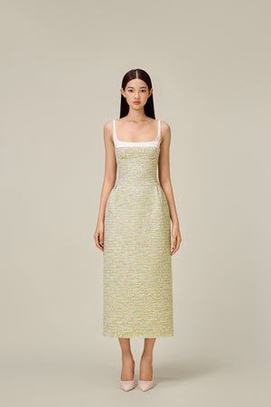 MINT TWEED DRESS