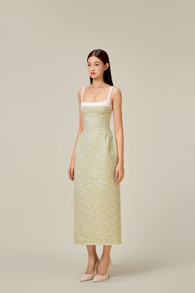 MINT TWEED DRESS