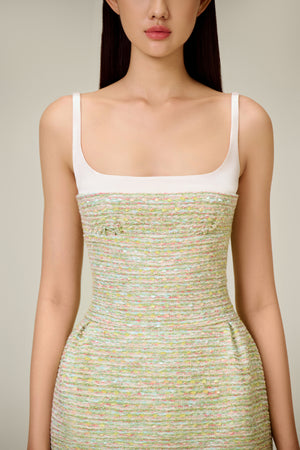MINT TWEED DRESS