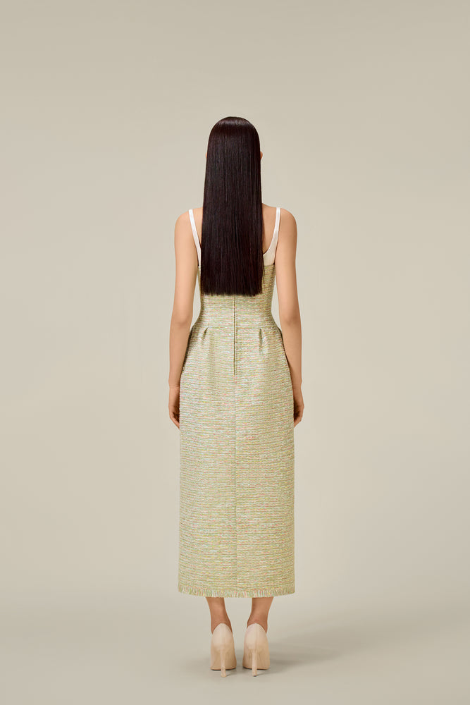 
            
                Load image into Gallery viewer, MINT TWEED DRESS
            
        