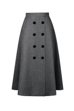 TRENCH SKIRT - GREY