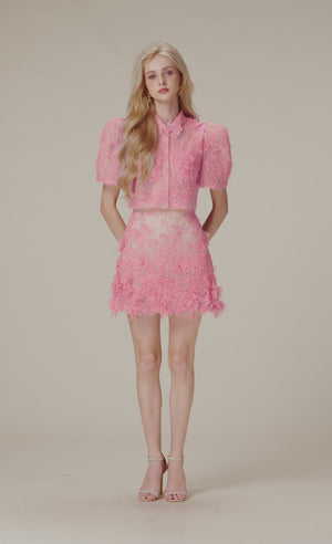 
            
                Load and play video in Gallery viewer, Pink Beaded Lace Skirt
            
        