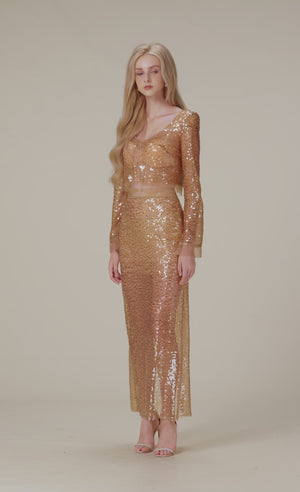 
            
                Load and play video in Gallery viewer, Honey Beaded Mesh Skirt
            
        