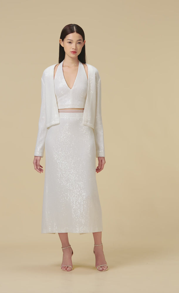
            
                Load and play video in Gallery viewer, WHITE BEADED CARDIGAN
            
        
