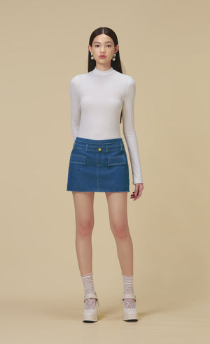 
            
                Load and play video in Gallery viewer, DENIM TWEED MINI SKIRT
            
        