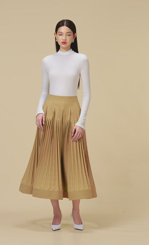 
            
                Load and play video in Gallery viewer, CAMEL PLEATED SKIRT
            
        