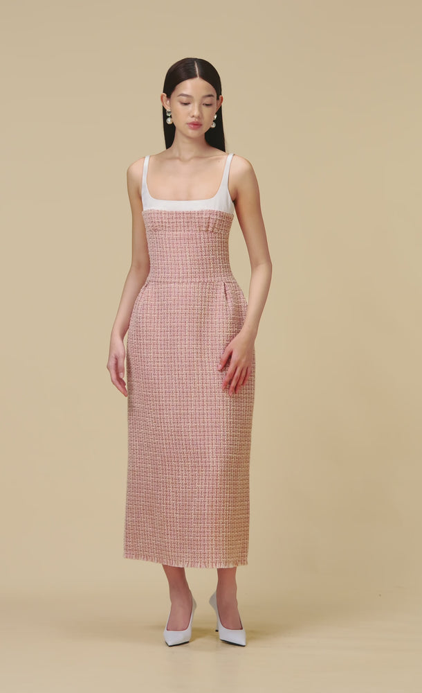 
            
                Load and play video in Gallery viewer, PINK TWEED DRESS
            
        
