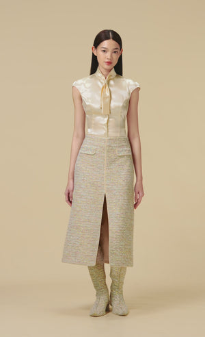 
            
                Load and play video in Gallery viewer, MINT TWEED A-LINE SKIRT
            
        