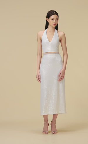 
            
                Load and play video in Gallery viewer, WHITE BEADED PENCIL SKIRT
            
        