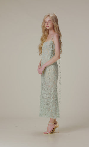 
            
                Load and play video in Gallery viewer, Mint Beaded Lace Pencil Dress
            
        
