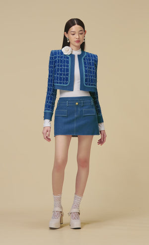 
            
                Load and play video in Gallery viewer, DENIM TWEED JACKET
            
        