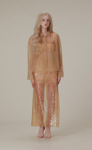 
            
                Load and play video in Gallery viewer, Honey Beaded Mesh Top
            
        