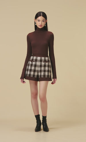 
            
                Load and play video in Gallery viewer, BROWN HOUNDSTOOTH SHORTS
            
        