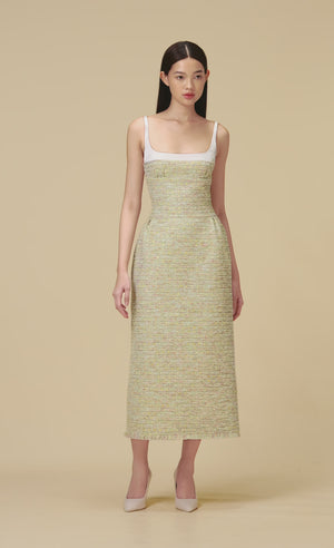 
            
                Load and play video in Gallery viewer, MINT TWEED DRESS
            
        